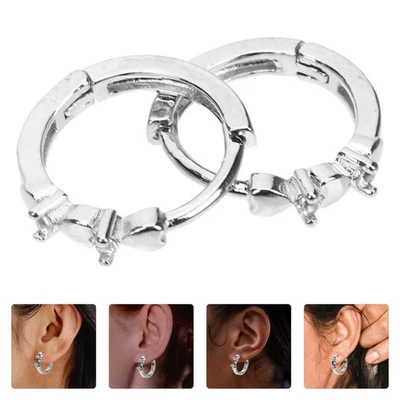  1 paio di orecchini da donna orecchini a cuore decorazione dell'orecchio - Immagine 1 di 4