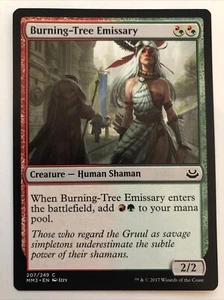MTG Modern Masters 2017 Burning-Tree Emissary 207/249 LP - Picture 1 of 2