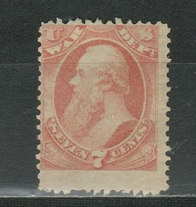 United States 1873 7c ☀ War department official SC# 87 ☀ MNG Unused - Picture 1 of 2