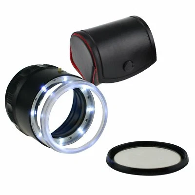 10X Jewelers Loupe with Scale / Light Illuminated Magnifying Glass Eye Loop - Image 1 of 4