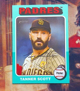 2024 Topps Heritage High Number - Aqua Border #506 Tanner Scott - Picture 1 of 2