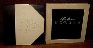 SIGNED Numbered Limited Deluxe LeRoy Neiman Horses Horse Slipcase Illustrations - Picture 1 of 2