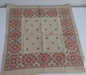 Vintage FAST COLOR 100% RN 13960 Bandana Hankie Made in USA Lightning Pattern - Picture 1 of 8