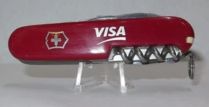 VICTORINOX SCHWEIZER ARMEE MULTI TOOL MESSER 91 MM. VISA KARTE WERBUNG SIEHE BILDER - Bild 1 von 7