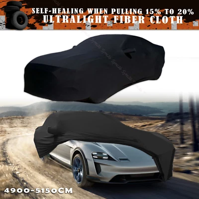 For Porsche Mission E Stretch Satin Car Cover Dustproof Indoor Garage Protector Foto 1 de 4