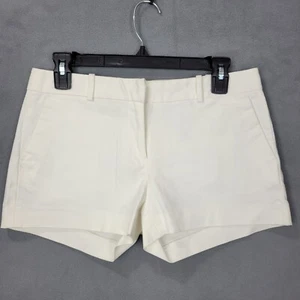 Michael Kors pantaloncino chino donna 4 avorio cotone elasticizzato tasche a taglio zip mosca - Foto 1 di 14
