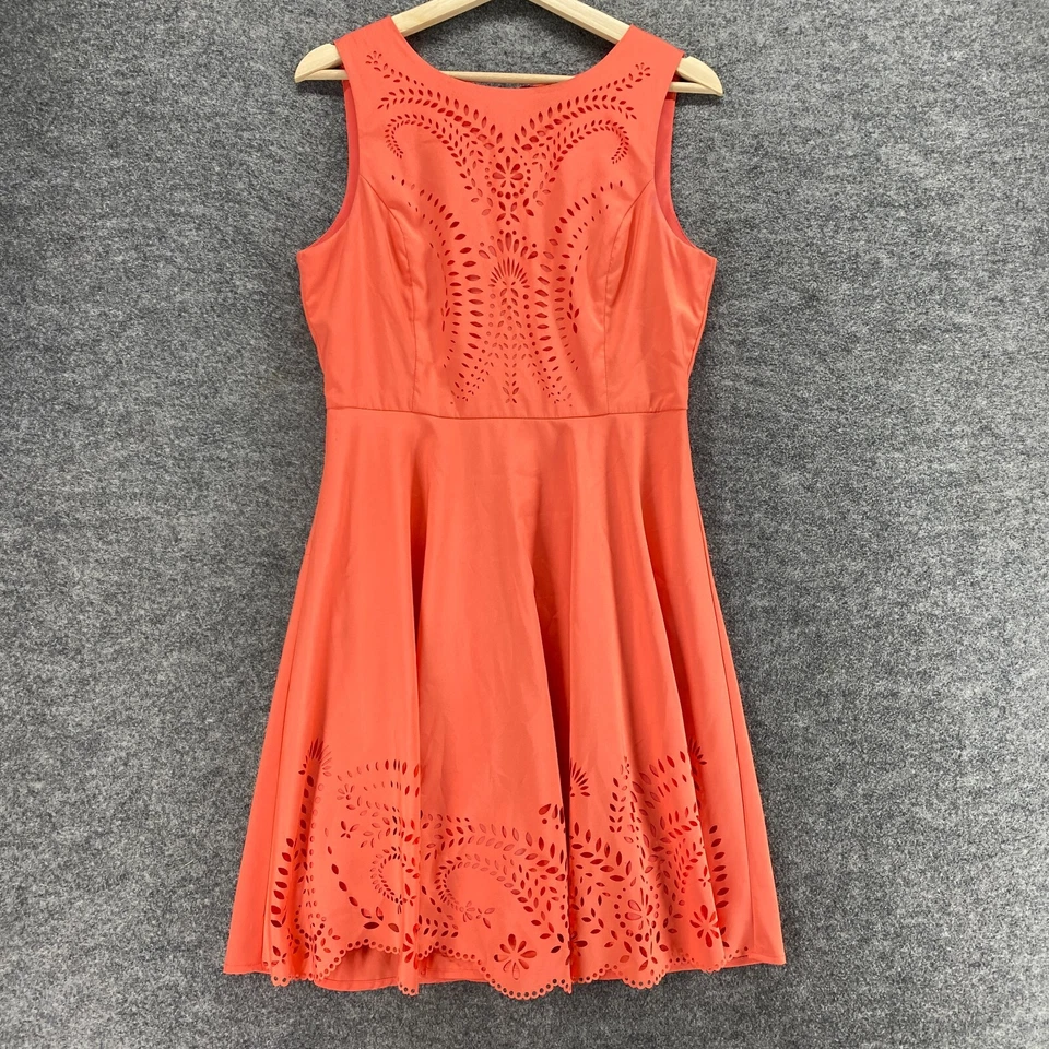 Ya Los Angeles платье женщин L большой розовый геометрический крючком оболочка Midi молнии - Изображение 1 из 4