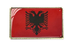 Albania Flag Pin Badge (Gold) - Picture 1 of 2