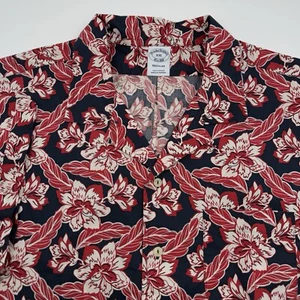 Brooks Brothers Cotton Mens XXL Hawaiian Short Sleeve Button Down Casual Shirt - Picture 1 of 11