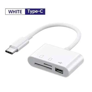 USB C SD Card Reader, Micro SD to Type C OTG Adapter for SDHC SDXC TF - Picture 1 of 10