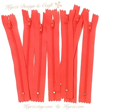 5 10 15 piezas Cremalleras de extremo cerrado de bobina de nailon - Cremallera de 3", 4", 5", 6" pulgadas, calibre 3 Foto 1 de 3