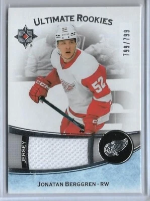 2022-23 UPPER DECK ULTIMATE ~ JONATAN BERGGREN ROOKIE CARD #129 ~ 799/799 UNIQUE - Image 1 of 2