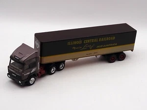 1/87 Herpa US Auflieger Illinois Central Railroad 7578 + IVECO (471) Spur H0 - Bild 1 von 7