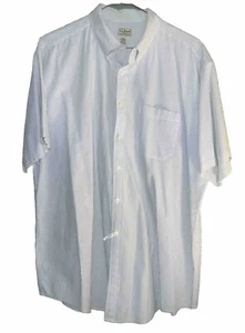 LL Bean Button Down Short Sleeve Shirt Pocket Striped Men's Size XL EUC - Picture 1 of 6
