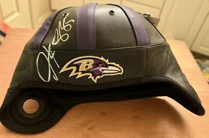 Casco da calcio retrò autentico autografato Derrick Mason Ravens Reebok Jsa - Foto 1 di 7