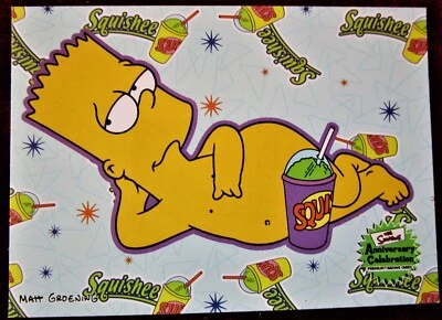 THE SIMPSONS 10th ANNIVERSARY - Card #65 - "CENSORED BART" - INKWORKS 2000 - Image 1 of 2