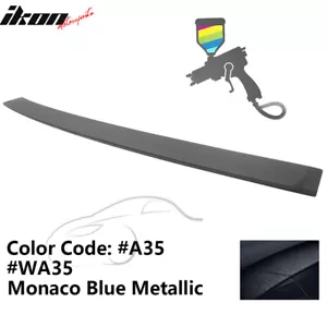 Fits 12-18 BMW F30 3-Series Sedan A Style Roof Spoiler Lip ABS Painted #A35 Blue - Picture 1 of 4