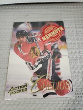 1994/95 ACTION PACKED DELUXE MAMMOTH CARD NHL HOCKEY PHOTO MM1 CHRIS CHELIOS MT