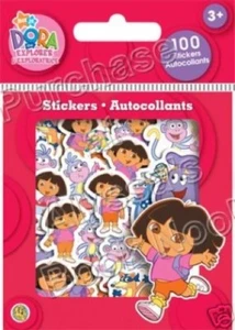 PAQUETE DE PEGATINAS DE BRILLO DORA THE EXPLORER ~100 TROQUELADAS #1~ - Imagen 1 de 1