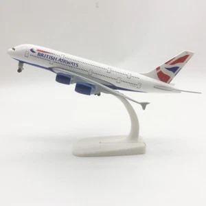 Colección de modelos de avión diecast de aleación 1:350 20 cm Airbus A380 British Airways - Imagen 1 de 5