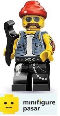 Lego 71001 Collectible Minifigure Series 10: No 16 - Motorcycle Mechanic - New - Image 1 of 2