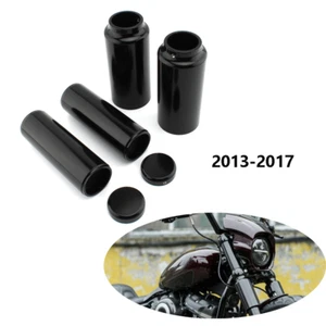 Gloss BlackCNC 6PCS Full Fork Cover Set For Harley Softail Breakout FXSB 13-17 - Picture 1 of 7