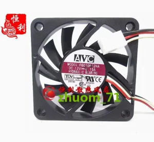 1PC AVC F6010R12HA 12V 0.15A 60*60*10MM 6010 6CM cooling fan - Picture 1 of 2