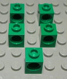 Lego Technic Lochstein 1x1 Grün 5 Stück (2055 #) - Picture 1 of 1