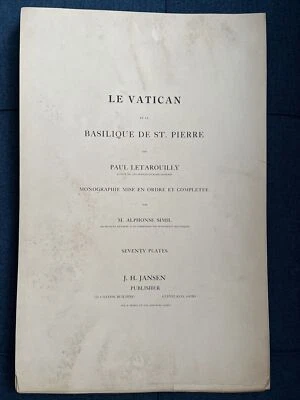 La Vatican & Basilique St. Pierre 70 Vintage Architectural Prints Letarouilly - Image 1 of 4