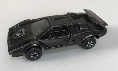 Vintage 1980 PlayArt Lamborghini Countach LP 500S Black Diecast Doors Open 1:64 - Image 1 of 4
