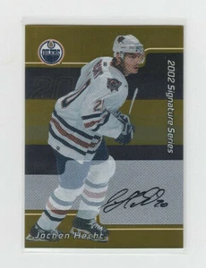 01/02 BAP Signature Series Edmonton Oilers Jochen Hecht Gold Auto card #157 - Picture 1 of 2