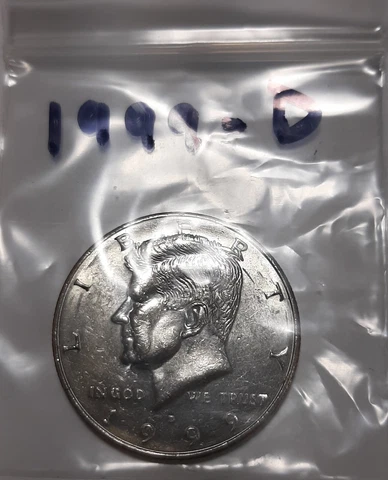 1999-D Kennedy Half Dollar, Circulated but NICE ! Cover