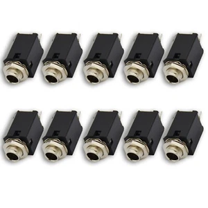 10PCS x 1/4" 6.35mm Stereo Jack Socket Audio plug for guitar pedal/amp/ diy - Picture 1 of 8