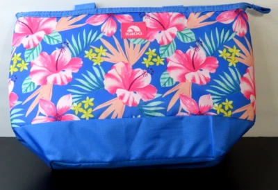 Холодильник Igloo синий с цветочной изоляцией 14 дюймов x 6 дюймов x 10 дюймов - Изображение 1 из 4