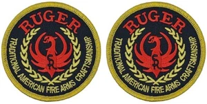 Ruger Firearms Embroidered PATCH  |2PC iron on or Sew on  3"x3" - Picture 1 of 1