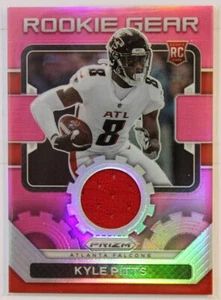2021 Panini Prizm - Rookie Gear Kyle Pitts #RG-11 Pink Prizm (MEM, RC) - Picture 1 of 2