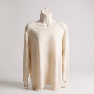 GAP Women’s XXL Oyster Gray Seed Stitch Knit Sweater Long Sleeve Pullover NWT - Picture 1 of 9