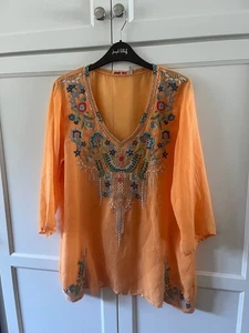 Blusa Johnny Was Mediana Bordada Boho Chic Lujo - Imagen 1 de 4