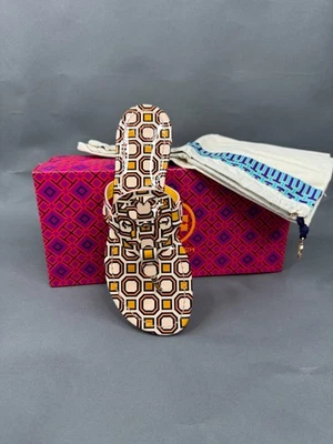 Tanga quadrada octógono rosa balé sandálias Tory Burch Miller 7,5 nova na caixa - Imagem 1 de 4