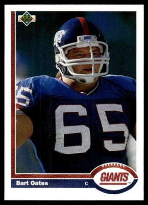 1991 Upper Deck Bart Oates New York Giants #418 - Image 1 of 2