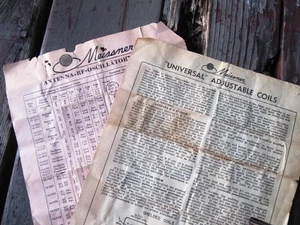 MEISSNER TELEVISION BOBINAS AJUSTABLES Universal Radio SI Transformador Esquemas - Imagen 1 de 1