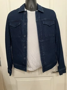 Authentic ADRIANO AG Men’s Small Blue Denim Dart Jacket - Picture 1 of 15