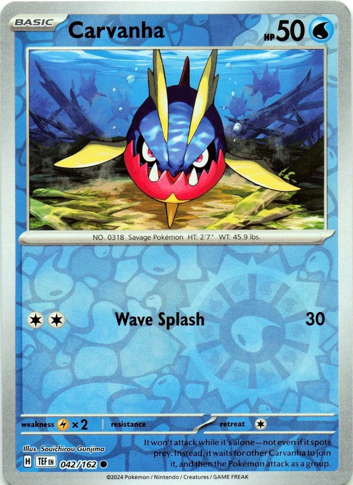 Carvanha 042/162 - REVERSE HOLO - SV05: Temporal Forces - NM - Image 1 of 2