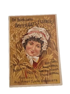 Dr. Buckland's Scotch Oats Essence Victorian Trade Card 1880s 3"x6" VTC-X131 - Bild 1 von 2