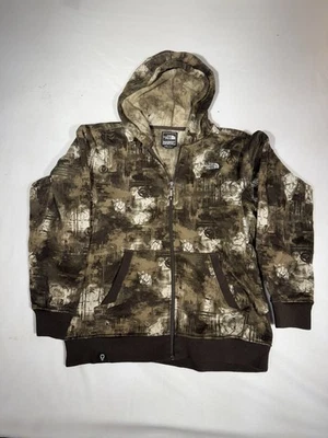 Vintage RARE The North Face APEX Cryptic zip hoodie brown Size M Gorpcore Y2K - Image 1 of 4