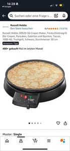 Russell Hobbs Crêpe Maker 30cm Pfannkuchenmaschine - Bild 1 von 1