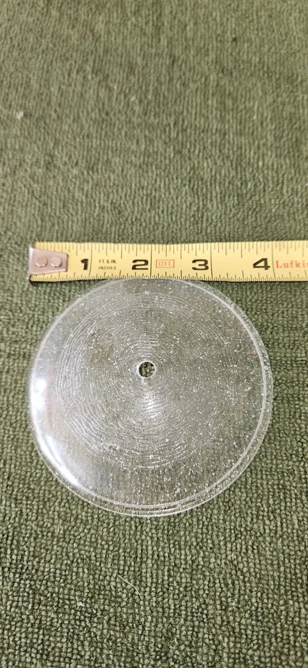 1  4" Small West Elm Glass Disc - Image 1 of 1