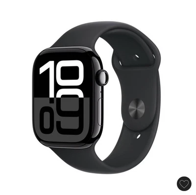 Apple Watch Series 10 - 46mm - Aluminum - Jet Black - GPS + Cellular - M/L Loop - Image 1 of 4