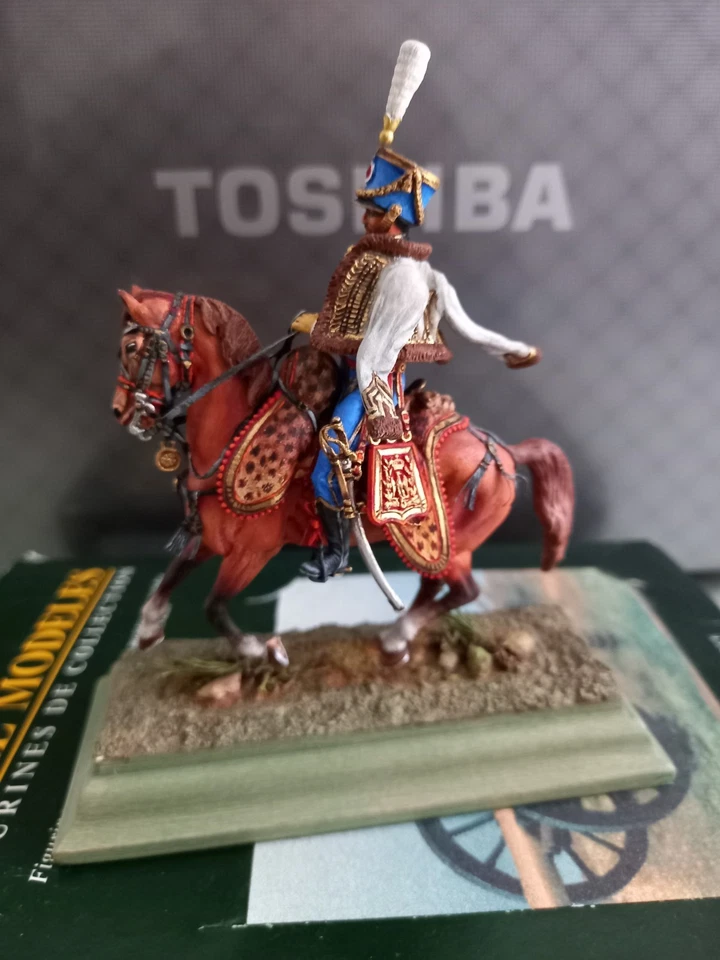 Historex 54mm peint officier du 5° rgt de hussards - Photo 1/4
