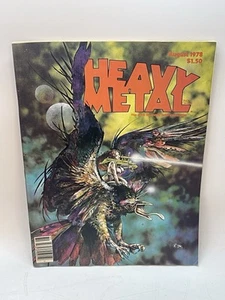 VTG Heavy Metal Magazine August 1978 Vol II #4 Galactic Geographic No Label - Picture 1 of 2